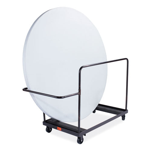 Folding Table Dolly For Round Tables, 660 Lb Capacity, 40.5 X 28 X 61.5, Brown, Ships In 1-3 Business Days