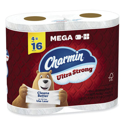 Ultra Strong Bathroom Tissue, Septic Safe, 2-ply, White, 242 Sheet/roll, 4/pack, 8 Packs/carton