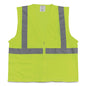 Ansi Class 2 Two-pocket Zipper Mesh Safety Vest, X-large, Hi-viz Lime Yellow