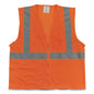 Ansi Class 2 Two-pocket Zipper Mesh Safety Vest, Polyester Mesh, 2x-large, Orange