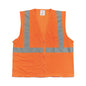 Ansi Class 2 Hook And Loop Safety Vest, 2x-large, Hi-viz Orange