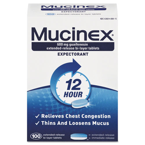 Expectorant Regular Strength, 100 Tablets/box, 12 Boxes/carton