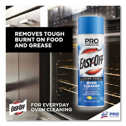Fume-free Max Oven Cleaner, Foam, Lemon, 24 Oz Aerosol Spray