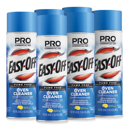 Fume-free Max Oven Cleaner, Foam, Lemon, 24 Oz Aerosol Spray