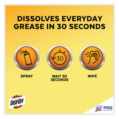 Fume Free Max Oven Cleaner, Foam, Lemon, 24 Oz Aerosol Spray, 6/carton