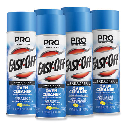Fume Free Max Oven Cleaner, Foam, Lemon, 24 Oz Aerosol Spray, 6/carton