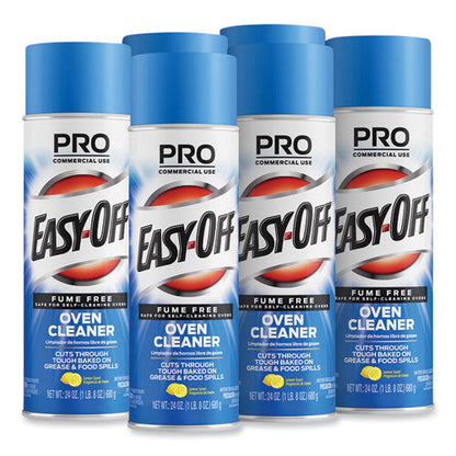 Fume Free Max Oven Cleaner, Foam, Lemon, 24 Oz Aerosol Spray, 6/carton