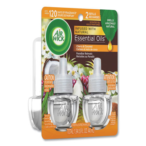 Life Scents Scented Oil Refills, Paradise Retreat, 0.67 Oz, 2/pack, 6 Packs/carton