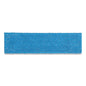 Adaptable Flat Mop Pads, Microfiber, 19.5 X 5.5, Blue