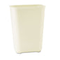 Fiberglass Wastebasket, 10 Gal, Fiberglass, Beige