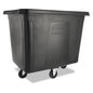 Cube Truck, 119.7 Gal, 500 Lb Capacity, Plastic/metal, Black