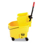 Wavebrake 2.0 Bucket/wringer Combos, Side-press, 26 Qt, Plastic, Yellow