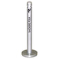 Smoker's Pole, Round, Steel, 0.9 Gal, 4 Dia X 41h, Silver