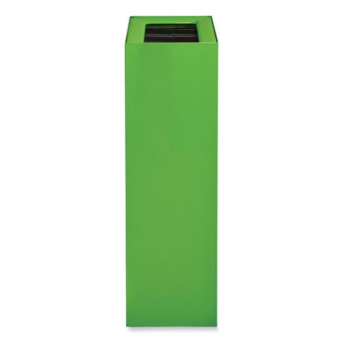 Mixx Recycling Center Rectangular Receptacle, 29 Gal, Steel, Green, Ships In 1-3 Business Days