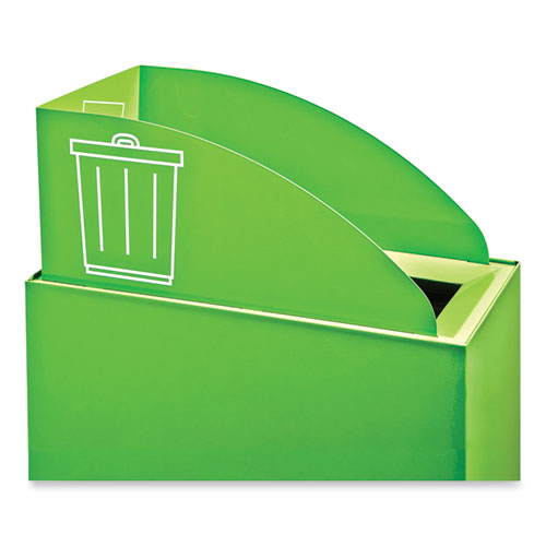 Mixx Recycling Center Lid, Topper Style, 9.87w X 19.87d X 0.62h, Green, Ships In 1-3 Business Days