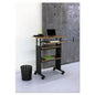 Bubble Wastebaskets, 6 Gal, Steel, Black