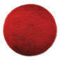 Ez Care Heavy Duty Scrub Pad, 20" Diameter, Red/gray, 5/carton