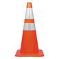 Traffic Cone, 14 X 14 X 28, Orange/silver