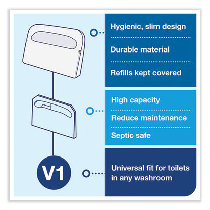 Toilet Seat Cover Dispenser, 16 X 3 X 11.5, White, 12/carton