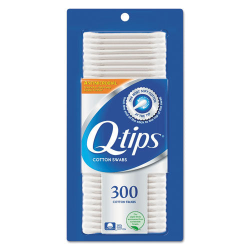 Cotton Swabs, Antibacterial, 300/pack, 12/carton