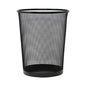 Mesh Wastebasket, 18 Qt, Steel Mesh, Black