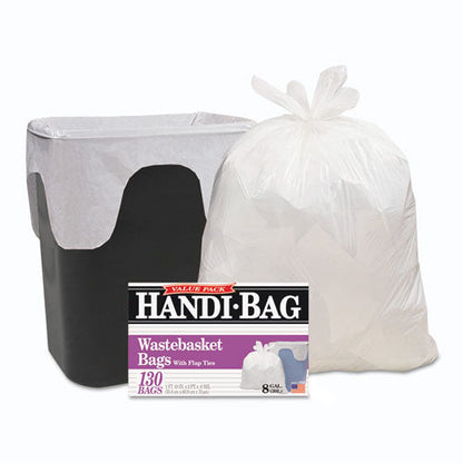Super Value Pack, 8 Gal, 0.6 Mil, 22" X 24", White, 130/box