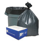 Can Liners, 56 Gal, 1.55 Mil, 43" X 48", Gray, 10 Bags/roll, 5 Rolls/carton