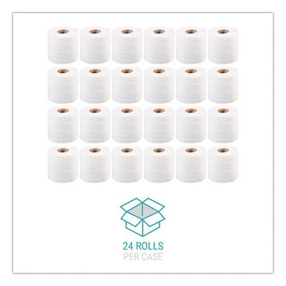 Bath Tissue, Septic Safe, Individually Wrapped Rolls, 2-ply, White, 400 Sheets/roll, 24 Rolls/carton