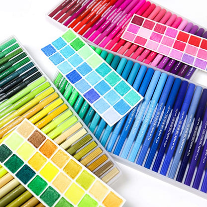 Watercolor Dual Brush Pens 120 Pieces Set