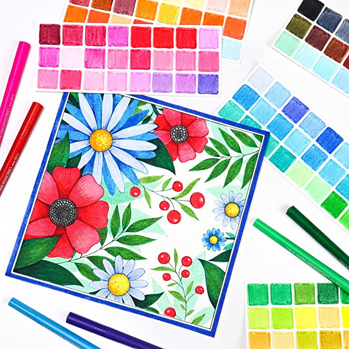 Watercolor Dual Brush Pens 120 Pieces Set