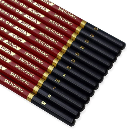 Skecthing Pencils 12 Pieces Set
